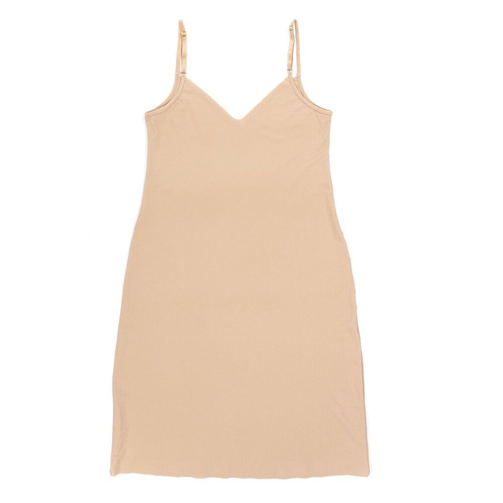 NEW Commando Mini Cami Slip Dress Beige Essential Lingerie Layering Basics Large